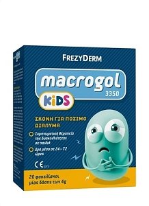 Frezyderm Macrogol Kids 3350 Σκόνη για Πόσιμο Διάλυμα για Συμπτωματική θεραπεία Δυσκοιλιότητας σε παιδιά 20 X 4gr Φακελάκια