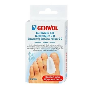 Gehwol Toe Divider G D -Medium Διαχωριστής Δακτύλων Ποδιού 3 Τεμάχια