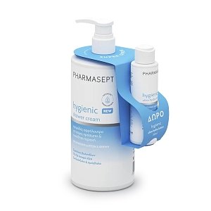 Pharmasept Hygienic Promo με Shower Cream Αφρόλουτρο για Σώμα, Πρόσωπο & Ευαίσθητη Περιοχή, 1L & Ultra Hydra Eνυδατικό Γαλάκτωμα, 80ml,