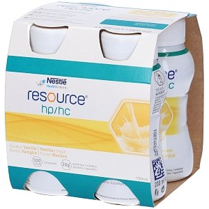 Nestle Resource HP/HC με Γεύση Βανίλια 4Χ200ml
