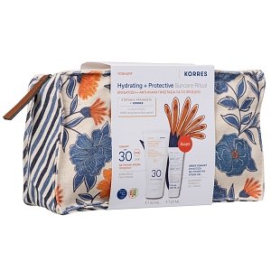 Korres Hydrating & Protective Suncare Ritual με Yoghurt Αντηλιακή Κρέμα Προσώπου SPF 30, 50ml & Δώρο Greek Yoghurt Ενυδάτωση με Προβιοτικά Κρέμα-Gel, 20ml & Νεσεσέρ