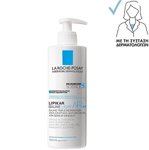 La Roche Posay Lipikar Baume Light AP+M Μαλακτικό Βάλσαμο για το Ατοπικό Έκζεμα 400ml
