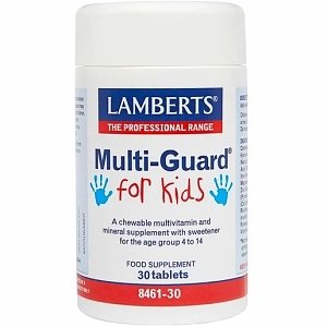 Lamberts Multi-Guard For Kids Πολυβιταμίνη για Παιδιά Ηλικίας 4-14 ετών 30 tabs