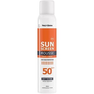 Frezyderm Sunscreen Face & Body Mousse Spf50+, 200ml Αντηλιακός Αφρός Προσώπου & Σώματος Πολύ Υψηλής Προστασίας