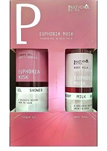 Panthenol Extra Gift Set Euphoria Musk Shower Gel 500ml & Body Milk 300ml