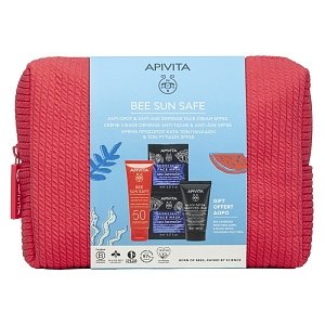 Apivita Promo Bee Sun Safe Anti-Spot & Anti-Age Defense Face Cream Spf50, 50ml & Δώρο Black Detox Cleansing Jelly 50ml & Express Face Mask Sea Levander 16ml (2x8ml) & Δώρο Κοραλί Νεσεσέρ