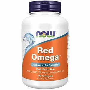 Now Foods Red Omega Red Yeast Rice, 90 Softgels
