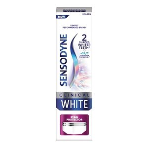 Sensodyne Clinical White Stain Protector, Λευκαντική Οδοντόκρεμα 75ml, για Ευαίσθητα Δόντια