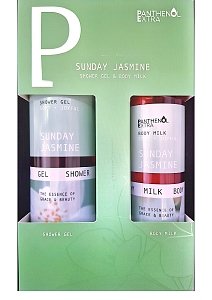 Panthenol Extra Gift Sunday Jasmine Shower Gel 500ml & Body Milk 300ml
