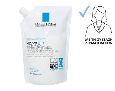 La Roche Posay Lipikar Syndet AP+ Refill Αφρόλουτρο Για Το Ξηρό Δέρμα Με Τάση Ατοπίας 400ml