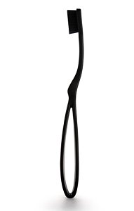 Intermed Professional Ergonomic Οδοντόβουρτσα Medium Μαύρο Χρώμα 1τμχ