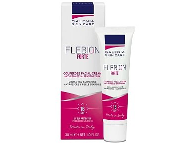 Galenia Flebion Forte Facial Cream για την Ροδόχρου Ακμή, την Ερυθρότητα και τις Ευρυαγγείες SPF16, 30ml