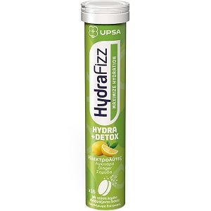 Upsa Hydrafizz Hydra + Detox για Ενυδάτωση & Αποτοξίνωση 16 Αναβράζοντα Δισκία
