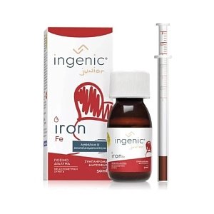 Ingenic Junior Iron Πόσιμο Διάλυμα Σιδήρου για Βρέφη & Παιδιά 50ml