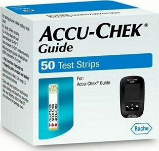 Accu chek Guide Test Strip, Ταινίες Μέτρησης Σακχάρου, 50 Τεμάχια
