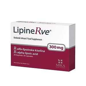 Mika LipineRve (R-άλφα λιποϊκό οξύ) 300mg Αντιφλεγμονώδες & Αντιοξειδωτικό 20caps