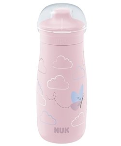 Nuk Mini-Me Sip Παγουράκι με Ρύγχος 9m+ σε Ροζ Χρώμα 300ml
