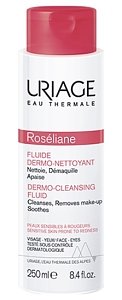 Uriage Roseliane Fluide Nettoyant Λεπτόρρευστο Δερμοκαθαριστικό για Πρόσωπο & Μάτια 250ml