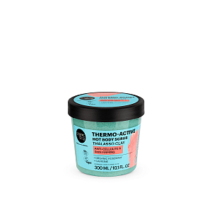 Organic Shop Thermo-Active Hot Body Scrub Thalasso Κατά της Κυτταρίτιδας & για Σύσφιξη Δέρματος με Θαλάσσια Άργιλο, Καφεΐνη & Βιολογικό Δεντρολίβανο 300ml