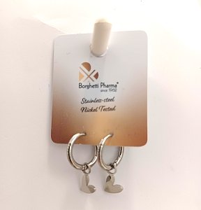 Inoplus Σκουλαρίκια Hoop Pendente Cuore ART 1118, 1 Ζευγάρι
