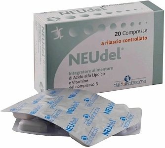 Deltha Pharma Neudel Alpha Lipoic Acid Ειδικό Συμπλήρωμα Διατροφής 20 tabs