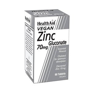 Health Aid Zinc Gluconate 70mg 90tabs