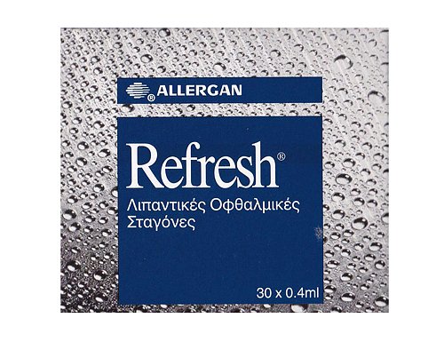 Allergan Refresh Λιπαντικές Οφθαλμικές Σταγόνες 0.4ml x 30amps | Dna ...