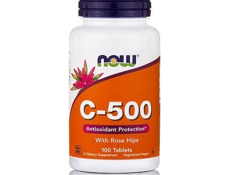 Vitamin C mit Hagebutte 500 MG c500 100 Tabletten NOW FOODS main image 0