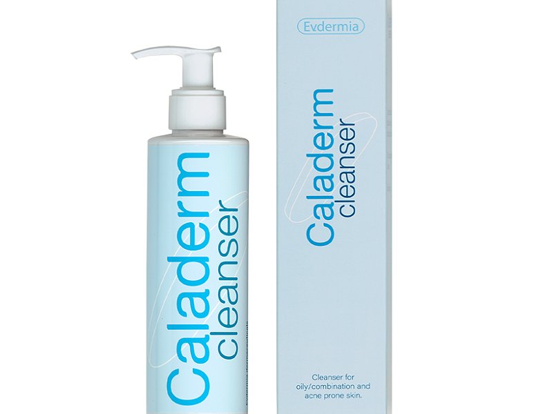 Evdermia Caladerm Cleanser Υγρό Καθαρισμού Προσώπου για Λιπαρό, Μικτό ...