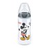 Nuk First Choice+ Disney Mickey Μπιμπερό Πολυπροπυλενίου (PP) με Θηλή Σιλικόνης 6-18m & Δείκτη Ελέγχου Θερμοκρασίας 300ml