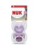 Nuk First Choice Classic Πιπίλες Day & Night Σιλικόνης Μωβ Με Καρδούλες Με Θήκη 6-18 Μηνών 2τμχ