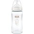 NUK First Choice Γυάλινο Μπιμπερό με Δείκτη Ελέγχου Θερμοκρασίας για 3m+, 240ml
