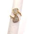 Inoplus Borghetti Pharma Stainless Steel Cuore Gold Δακτυλίδι Κάρδια ART 0937