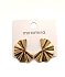 Inoplus Σκουλαρίκι Gold Plated Χρυσή Βεντάλια Από Ανοξείδωτο Ατσάλι ART D1476C199-1 1 ζευγάρι