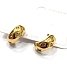 Inoplus Σκουλαρίκι Hoop Zirconia Gold Από Ανοξείδωτο Ατσάλι ART D5373C250-1