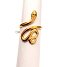 Inoplus Borghetti Pharma Stainless Steel Seprente Gold Δακτυλίδι Φίδι ART 0943
