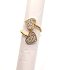 Inoplus Borghetti Pharma Stainless Steel Cuore Gold Δακτυλίδι Κάρδια ART 0937